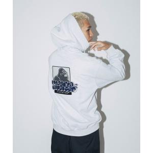 X large パーカー XLARGE パーカー BACKSIDE SLANTED OG ZIP HOODED SWEATSHIRT
