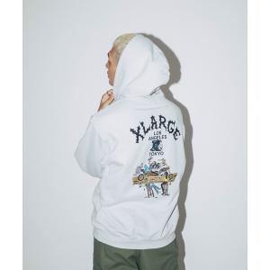 XLARGE（エクストラ ラージ） ロープロゴ フーデッド スウェットシャツ