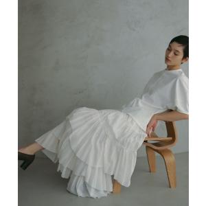 スカート コットンティアードスカート