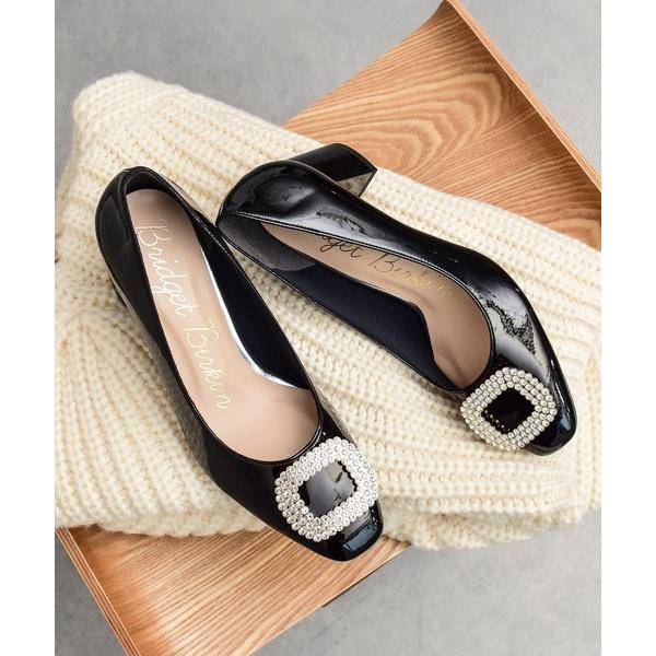 パンプス 「Bridget Birkin」スクエアビジューパンプス(541043)