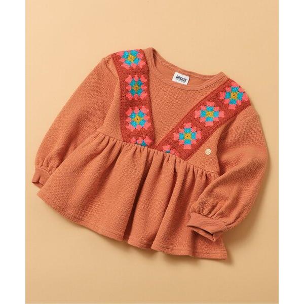 チュニック クロシェモチーフチュニック キッズ 子供服 女の子