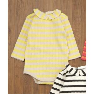 ベビー服 ロンパース 「リンク」ジャガードテレコ...の商品画像