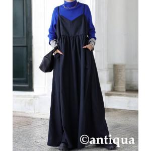 アンティカ antiqua ワンピース ストライプ柄キャミワンピース