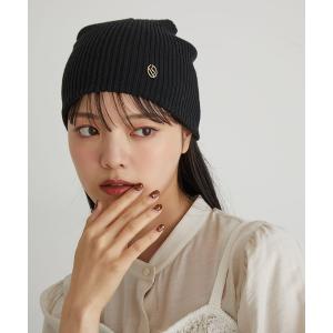 COACH（コーチ） ニット帽 ニットキャップ ニット ビーニー・レザー