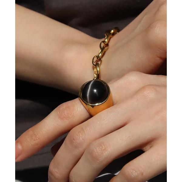 指輪 リング 金属アレルギー対応 オーバルカラーステンレスリング レディース