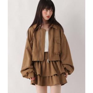 ブルゾン アウター WZIPショートブルゾン 1...の商品画像