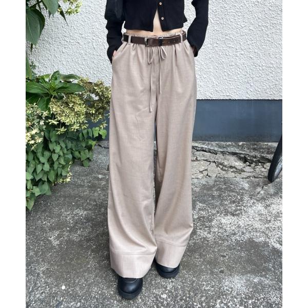 パンツ 2way folded stripe pants / 2way フォルデッドストライプパンツ...