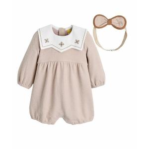 ベビー服 ロンパース 「2点セット」ボーダーロンパース＆パンツ 