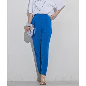 スラックス パンツ 「セットアップ対応」テーパードパンツ「手洗い可能」 レディース