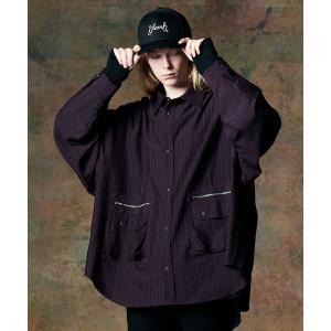 glamb（グラム） シャツ High Neck Denim Shirt / ハイネックデニム