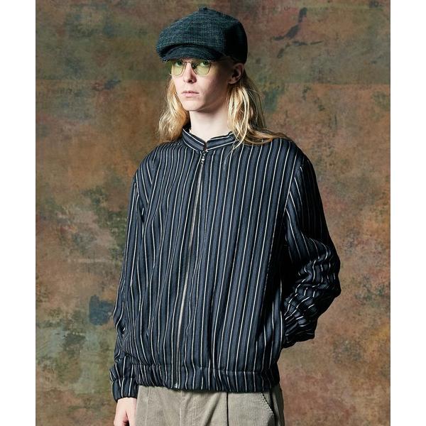 シャツ Stripe Blouson Shirt / ストライプブルゾンシャツ メンズ レディース