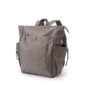 デイバック リュック 「撥水/2WAY」トートにもなるスクエアリュック レディース