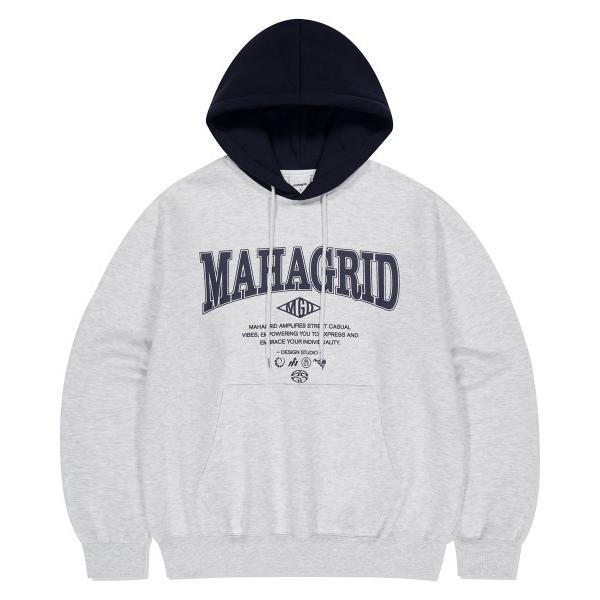 パーカー 「mahagrid/マハグリッド」 BASIC COLOR BLOCK HOODIE/ベー...