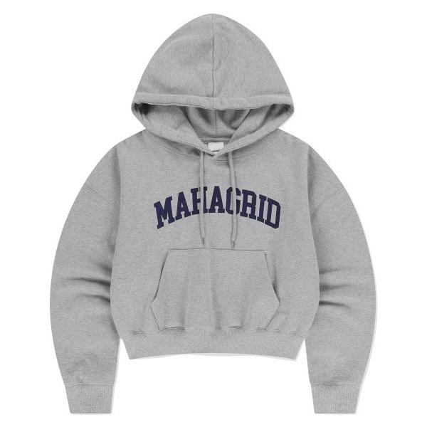 パーカー 「mahagrid/マハグリッド」VARSITY LOGO CROP HOODIE/バーシ...