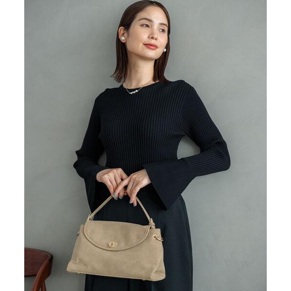 ショルダーバッグ バッグ スエードライク トップハンドルバッグ レディース