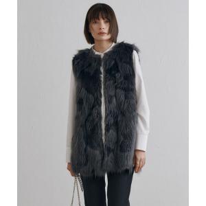 ベスト ジレ エコフォックスファージレ レディース