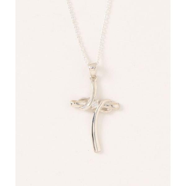 ネックレス シルバー925ジルコニアクロスネックレス レディース メンズ