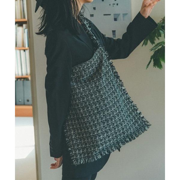 ショルダーバッグ バッグ ツイードワンショルダーバッグ レディース