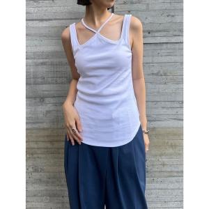 タンクトップ ノースリーブ ラウンドカットアウトブラタンクトップ / Round Cut-out Bra Tanktop レディース