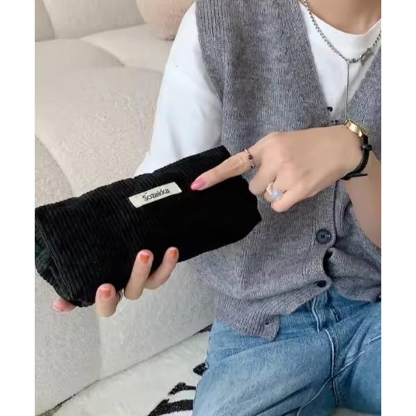 ポーチ 「 antique andico / アンティーク アンディコ 」 コーデュロイ生地 デイリ...