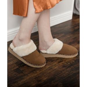スリッポン 「MINNETONKA/ミネトンカ」 CERISE /  ボアスリッパー レディース メンズ