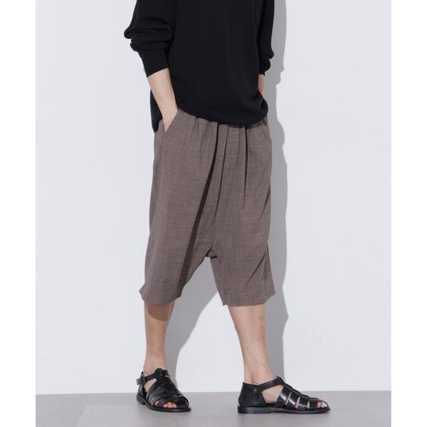 パンツ LEWES-002/リネンライクキュロットサルエルパンツ メンズ