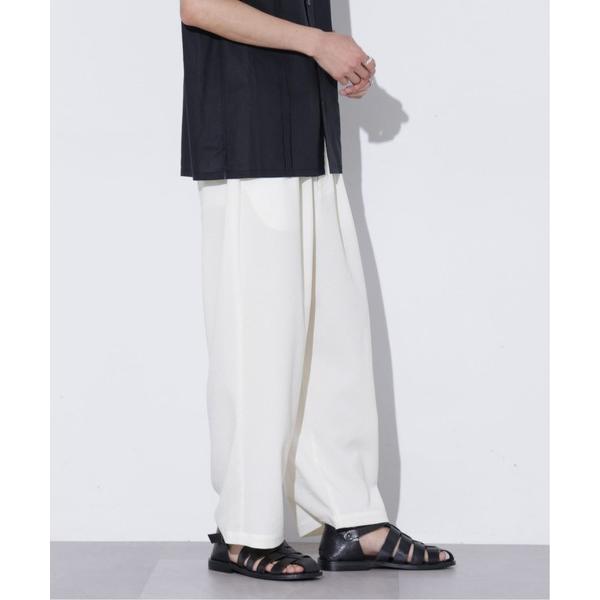 パンツ LEWES-001/リネンライクツータックサルエルパンツ メンズ