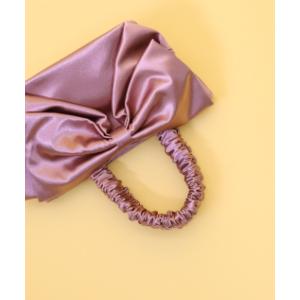 ハンドバッグ サテンリボンバッグ