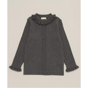 ニット セーター フリル衿リブセーター キッズ 子供服 女の子
