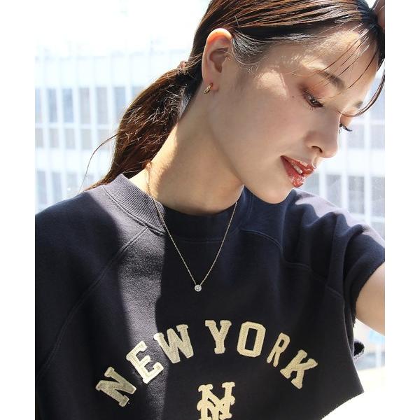 ネックレス 金属アレルギー対応 ポイントジルコニアステンレスネックレス レディース