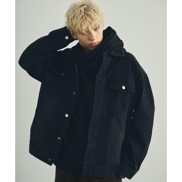 デニムジャケット gジャン オーバーサイズリラックスフィットデニムジャケット メンズ レディース