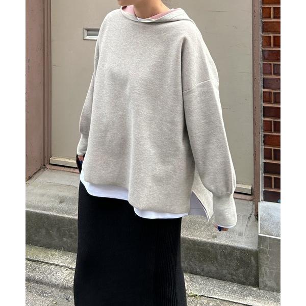 パーカー ダブルフェイスパーカー-手洗い可- レディース