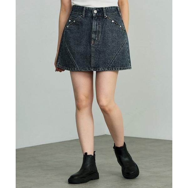 デニムスカート SOMETHING×mk PANEL MINI SKIRT