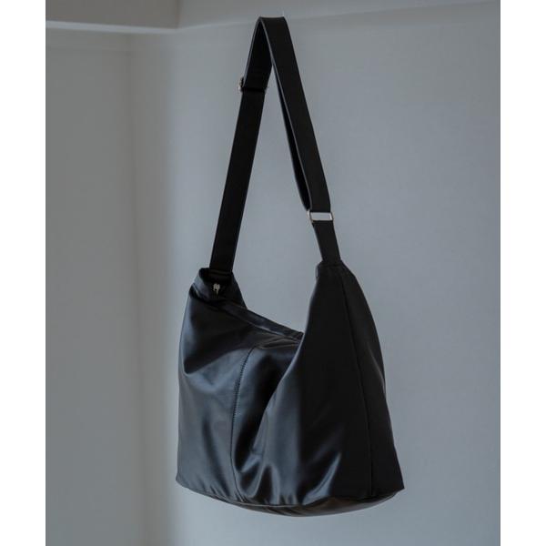 ショルダーバッグ DEVICE ルーズ マンメイド レザー ビッグ ショルダーバッグ メンズ レディ...