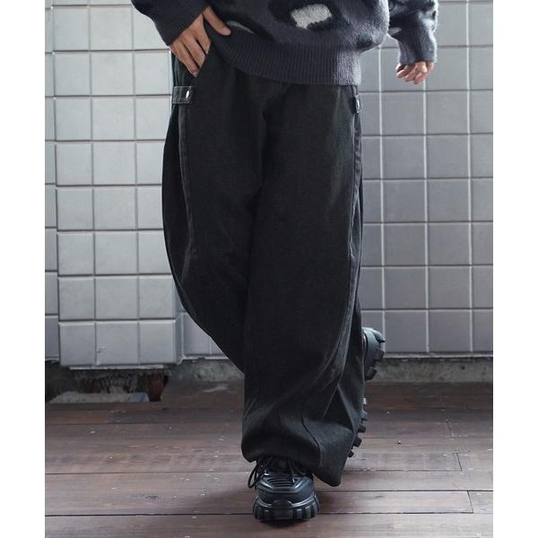 ジーンズ バルーンスナップバギーデニムパンツ メンズ レディース