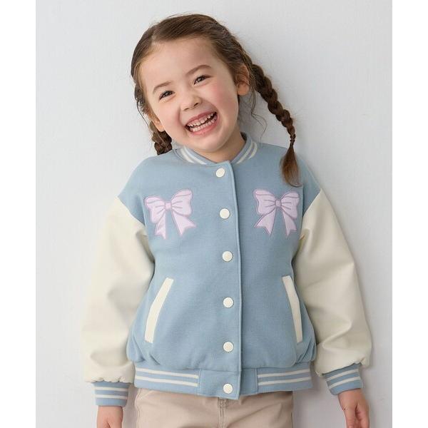 スタジャン アウター リボンスタジャン キッズ 子供服 女の子