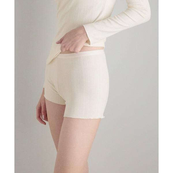 ショーツ 「bijorie」ボーイレッグショーツ／ランダムリブ（アルガンオイル配合）