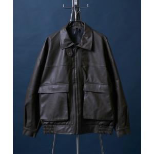 Rocky Monroe 革ジャン ライダース オーバーサイズPUレザー A-2 Rocky Monroe 革ジャン ライダース オーバーサイズPUレザー A-2