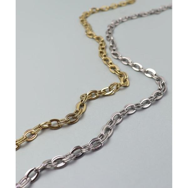 ネックレス 金属アレルギー対応「ieLS」ステンレス　ダブルチェーンネックレス メンズ レディース