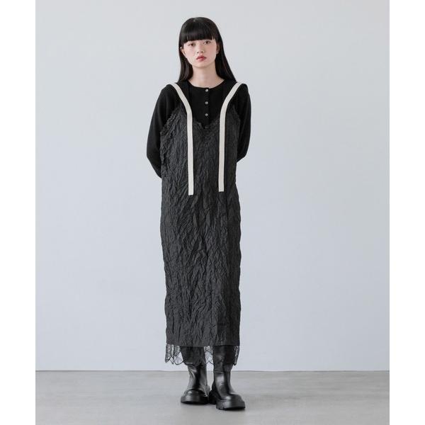 ワンピース ワッシャーレースキャミワンピース　145350