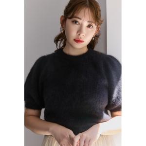 Her lip to ダウンコート ダウンジャケット Double Breasted Shaggy