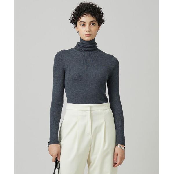 ニット セーター 「CLASSY.1月号掲載・新色追加・洗える」エクストラファインメリノ タートルネ...