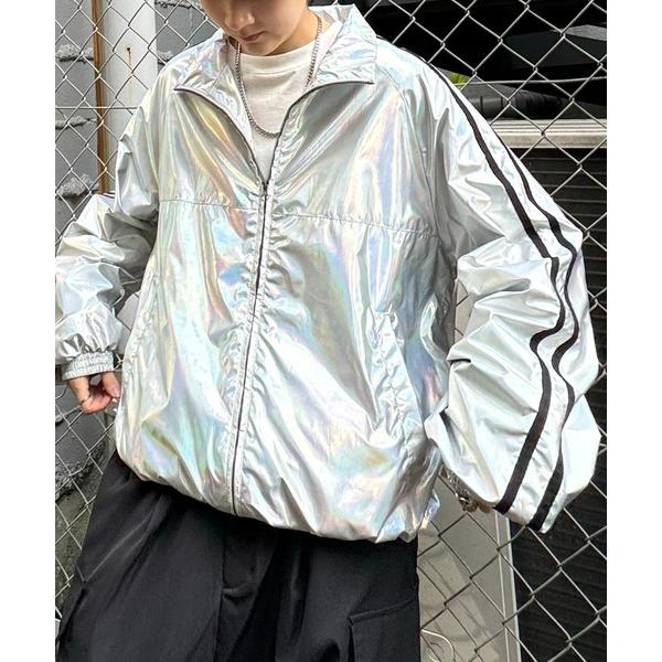 ブルゾン アウター シャイニートラックジャケット「ILL’S」 メンズ レディース