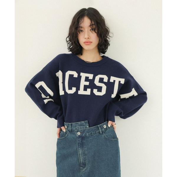 ニット セーター 12ゲージアソートロゴプルオーバー　142984 レディース