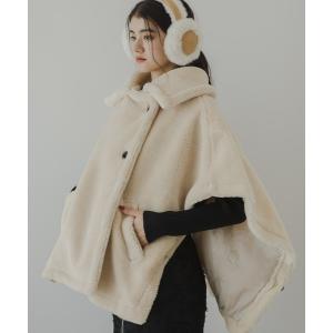 ポンチョ テディベアポンチョコート レディース