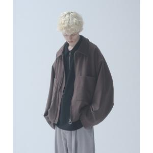 ブルゾン アウター OVER SLEEVE ZIP BLOUSON - オーバースリーブジップブルゾン メンズ
