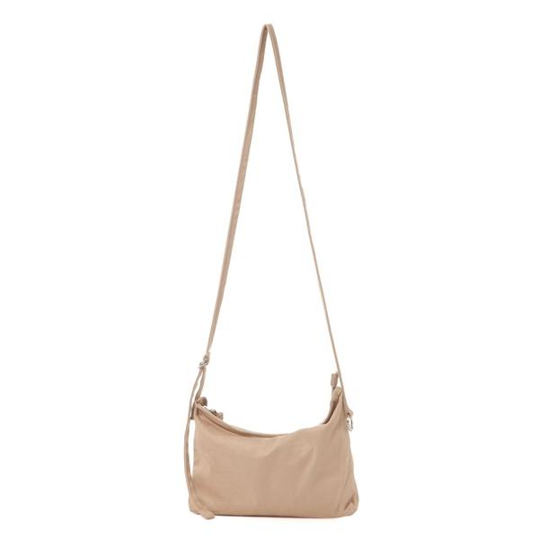 ショルダーバッグ フェイクレザーリングソフトショルダーバッグ メンズ