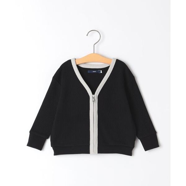 カーディガン SHIPS KIDS:80〜90cm / ワッフル カーディガン キッズ 子供服 男の...