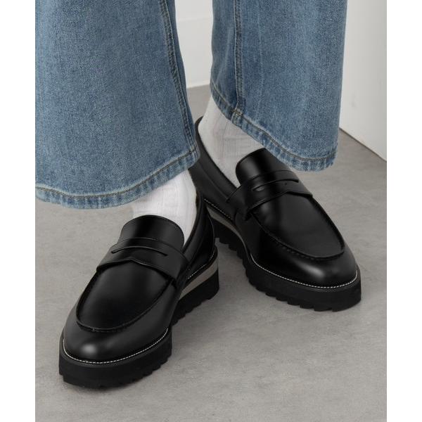 ローファー 「HAUS」SHARK SOLE COIN LOAFERS　シャークソール コインローフ...