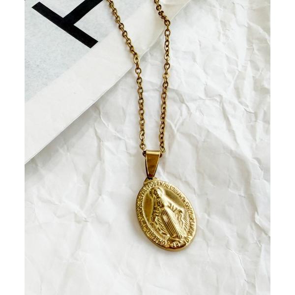 ネックレス 「 NOLITA / ノリータ 」メンズ 聖母 マリア オーバル メダル ペンダント メ...